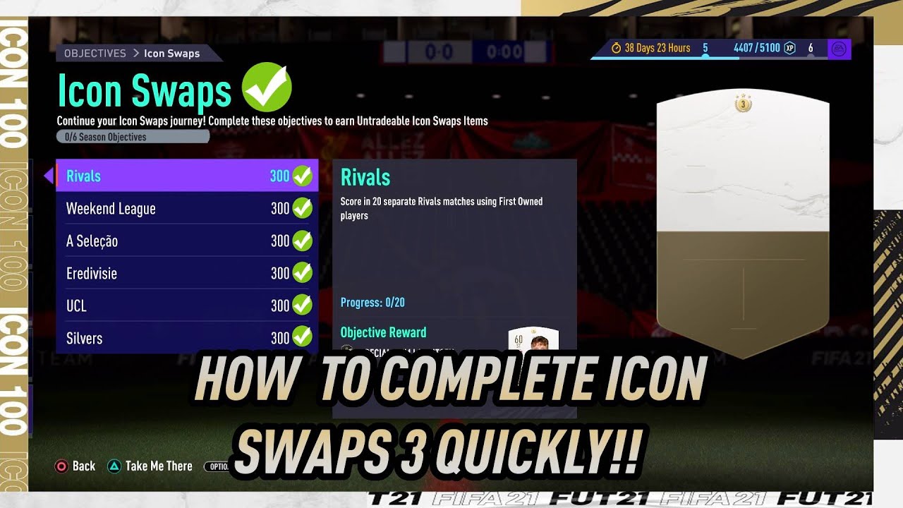 HOW TO COMPLETE ICON SWAPS 3 OBJECTIVES QUICKLY!! - FIFA 21 Ultimate Team