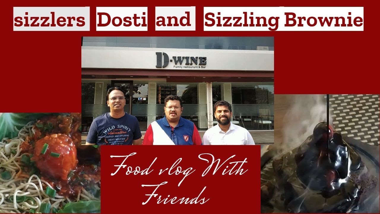 BADLAPUR RESTAURANT | D-WINE BADLAPUR | Marathi  Food Vlog | BEST SIZZLER PLATE | सिजलिंग ब्राउनी |