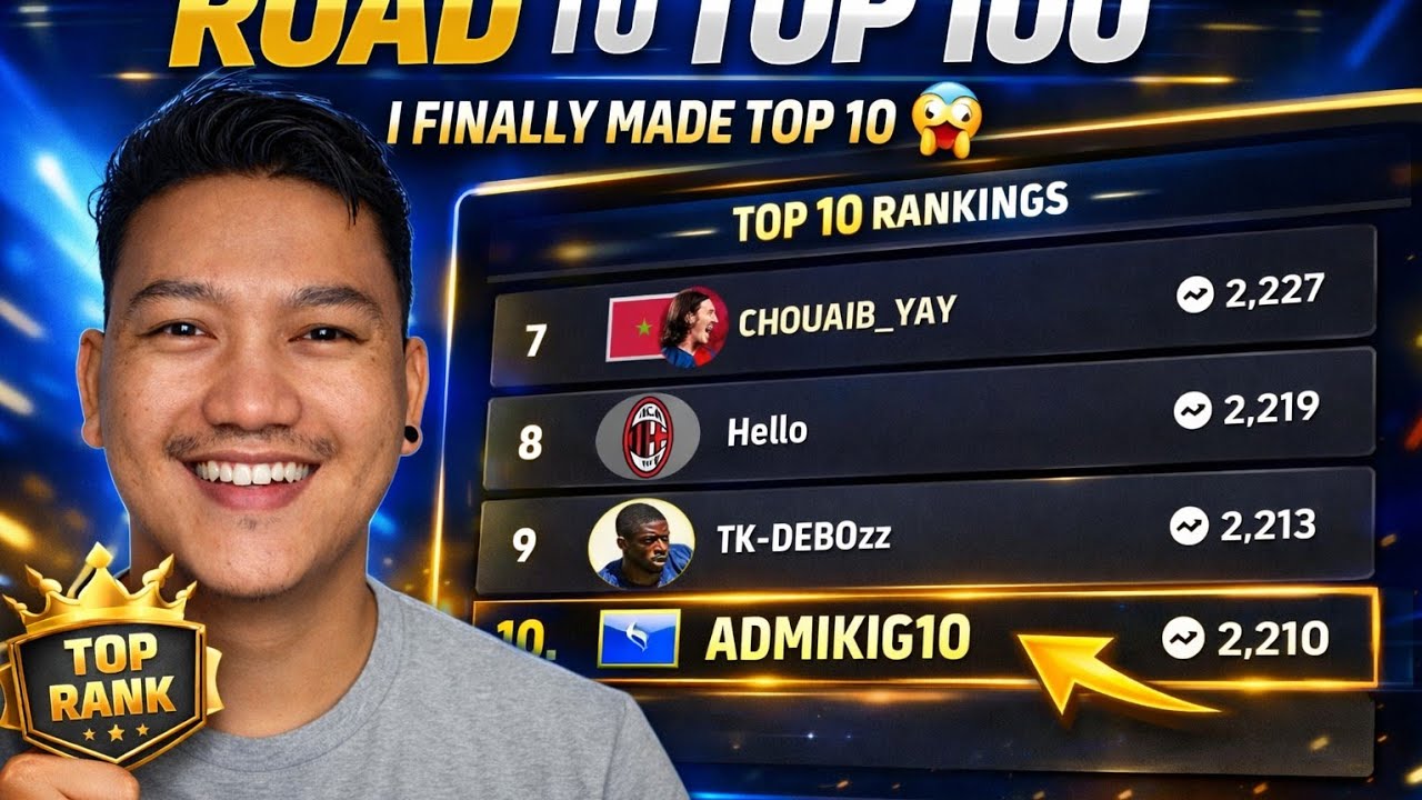 From Grind to Glory 🔥 LET'S REACH TOP 10 in eFootball!