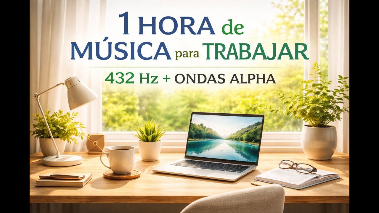 Música para Trabajar y Concentrarse | 432 Hz + Ondas Alpha | Enfoque Alegre | #7M30