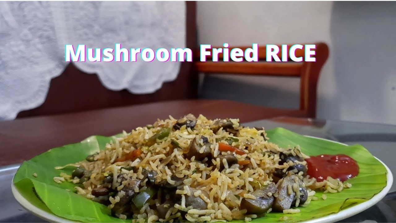 MUSHROOM FRIED RICE | HUNGRY FOODIE |