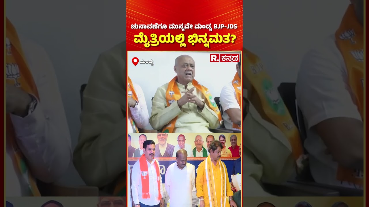Mandya Political Crisis: ಚುನಾವಣೆಗೂ ಮುನ್ನವೇ ಮಂಡ್ಯ BJP-JDS ಮೈತ್ರಿಯಲ್ಲಿ ಭಿನ್ನಮತ? | KC Narayana Gowda