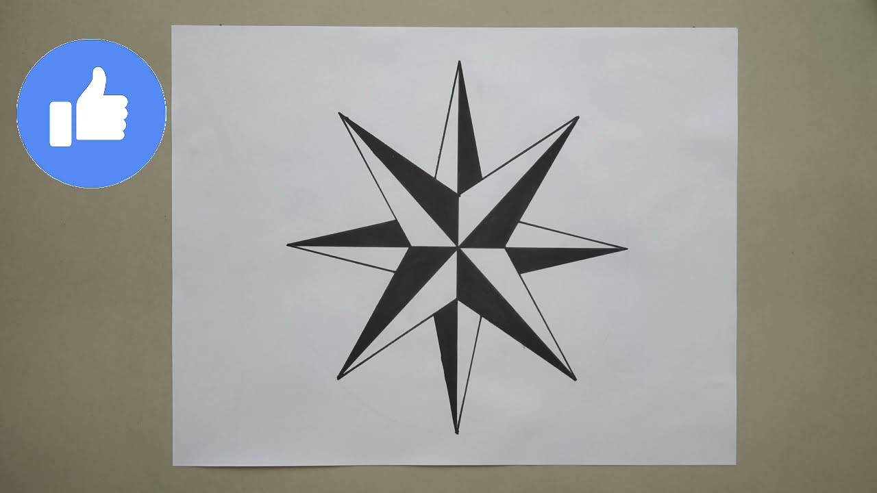 Draw Simple Geometric Pattern || How to draw Geometrical Design || Geometric Drawing Tutorial