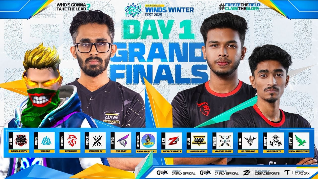 [🔴LIVE ] DAY×1 WINDS WINTER FEST | GRAND FINAL | CREWX OFFICIAL