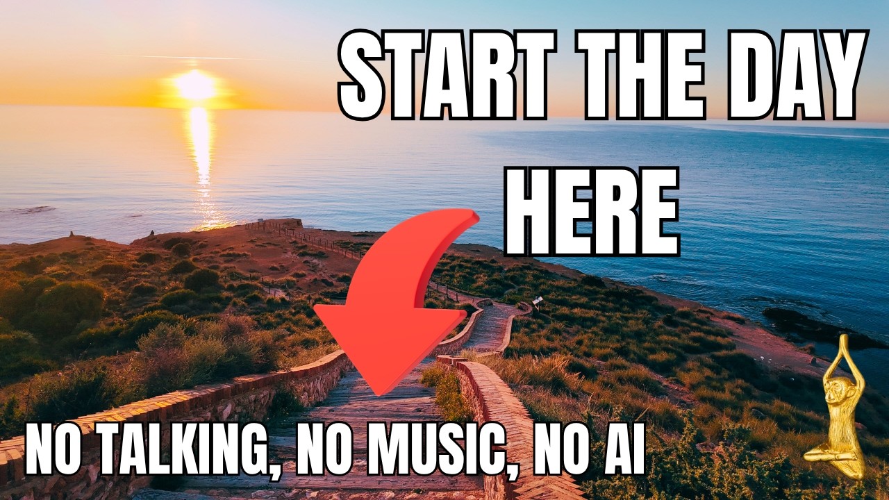 Real Time Sunrise by the Sea with Natural Morning Waves I 4K, No AI, No Loops
