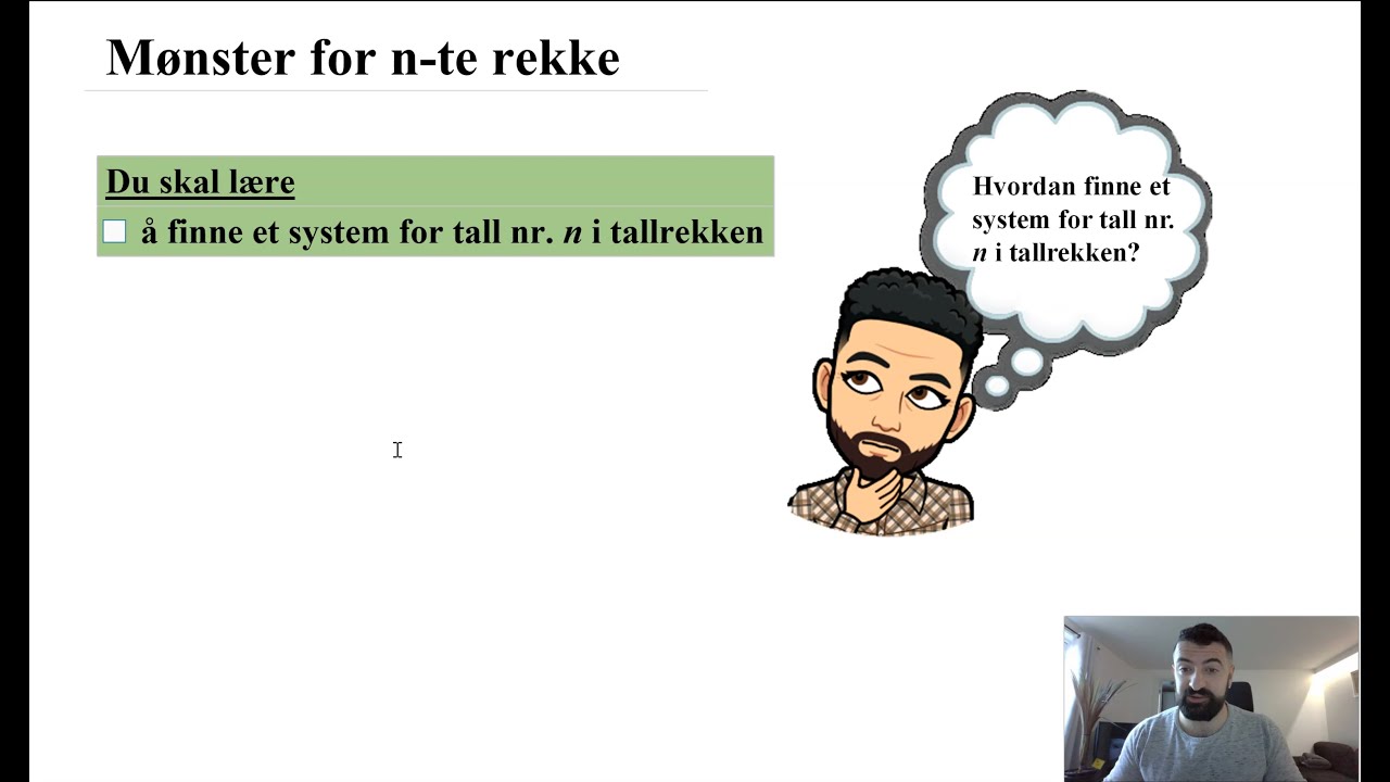 Mønster for n-te rekke