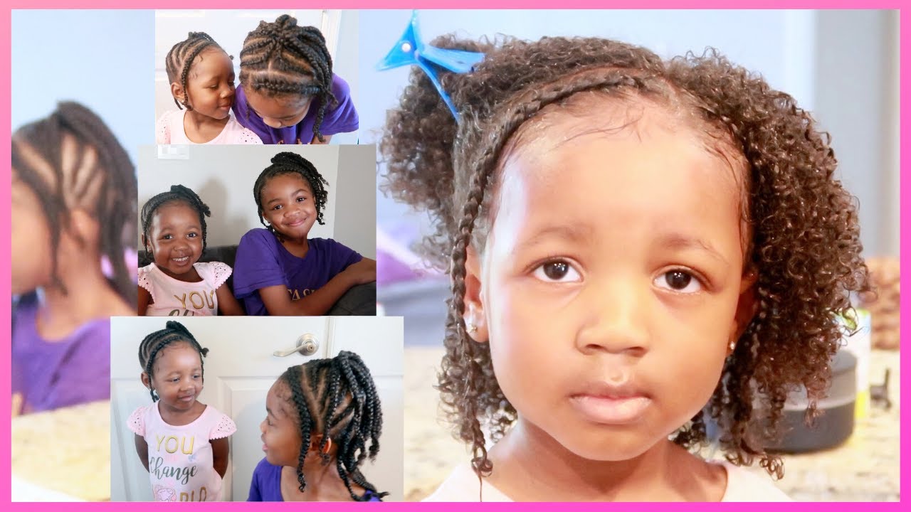 💗CUTE BRAIDED HAIRSTYLE FOR CURLY HAIR GIRLS💗