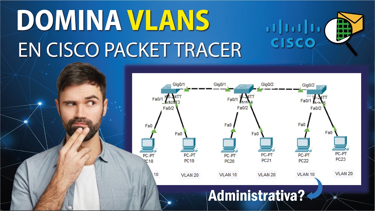 Cómo configurar VLANS en Cisco Packet Tracer 2025 (Paso a Paso)