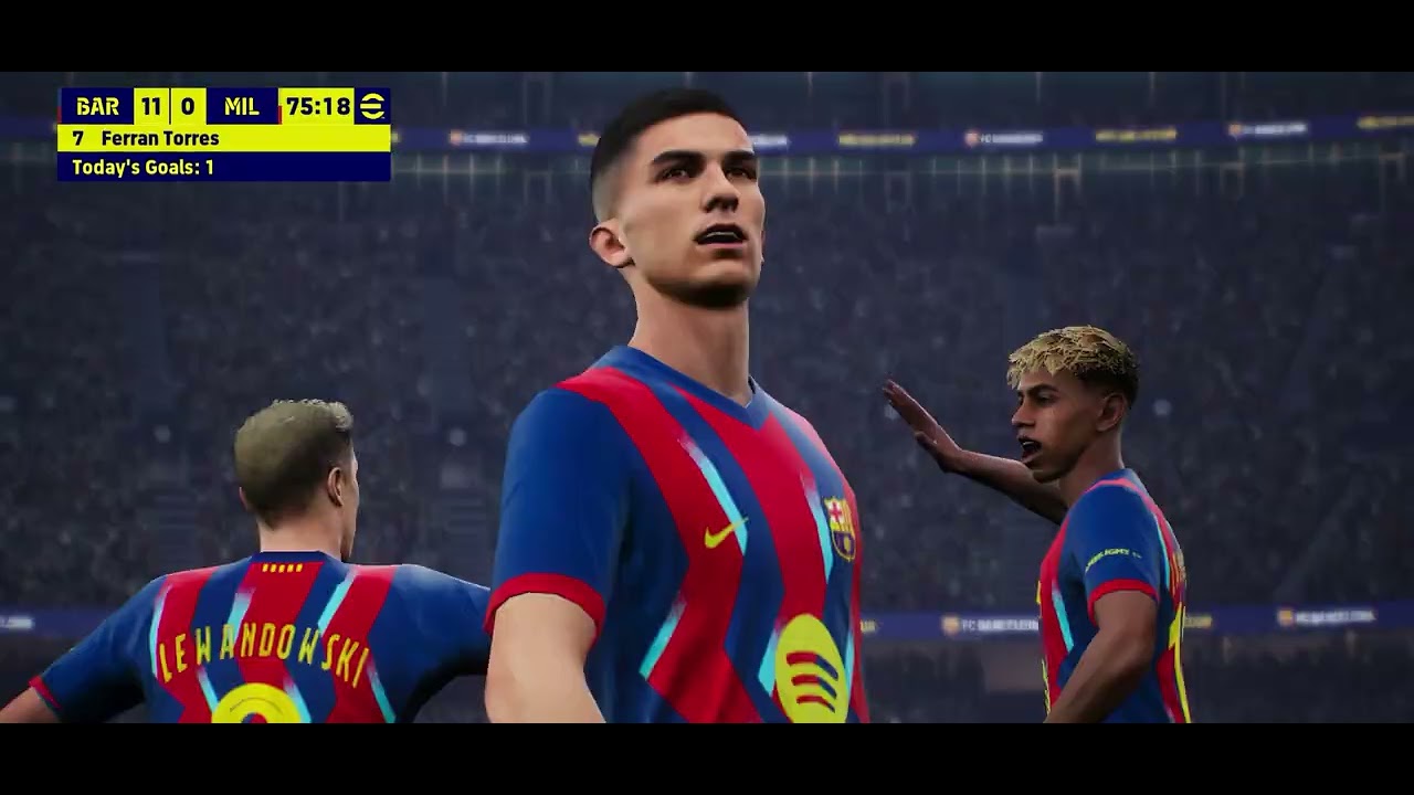 eFootball 2026 Mobile.FC.Barcelona Vs Millwall.Champions League.Second Half
