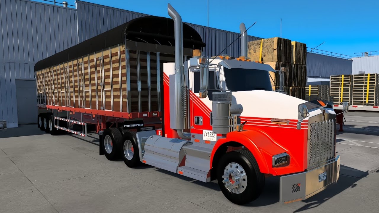 KENWORTH T800 Cargado de harina para Guaduas