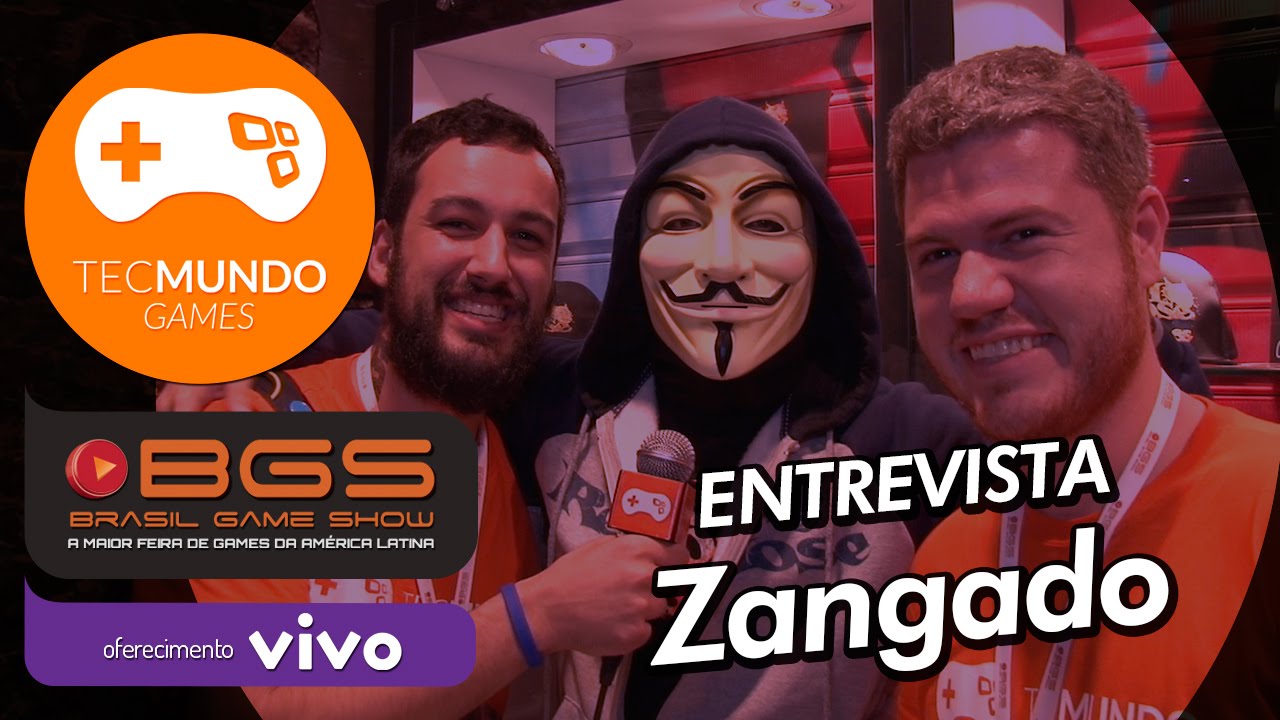 Entrevista: Zangado - Fim da máscara, haters e novos youtubers - [BGS 2015] - TecMundo Games