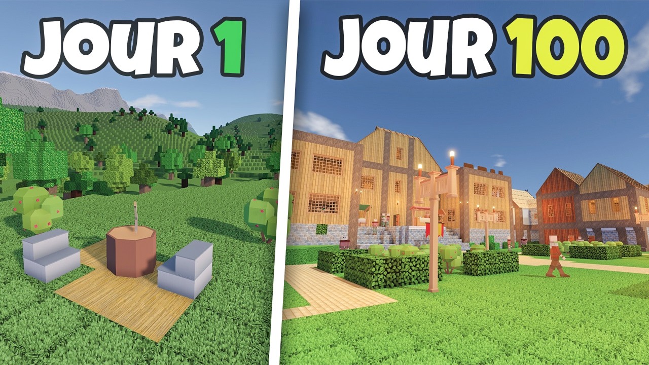 J'ai survécu 100 jours dans Colony Survival.. voici ce qu'il s'est passé