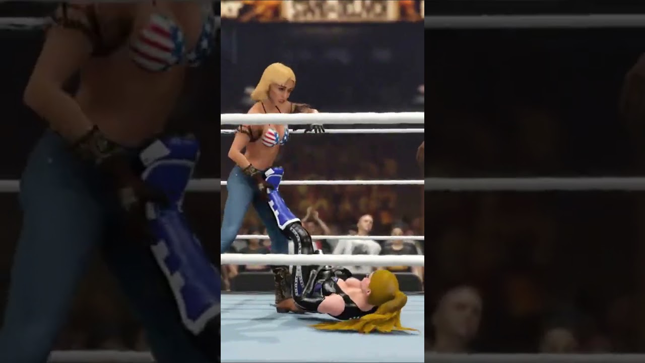 Tina Armstrong Breaks Helena Douglas Legs  #wwe #wrestling #wwe2k24 #deadoralive #myrise