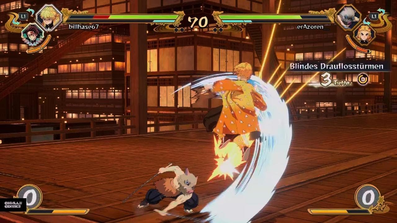 Demon Slayer -Kimetsu no Yaiba- The Hinokami Chronicles 2 Ranked Gameplay #114 vs inosuke pro