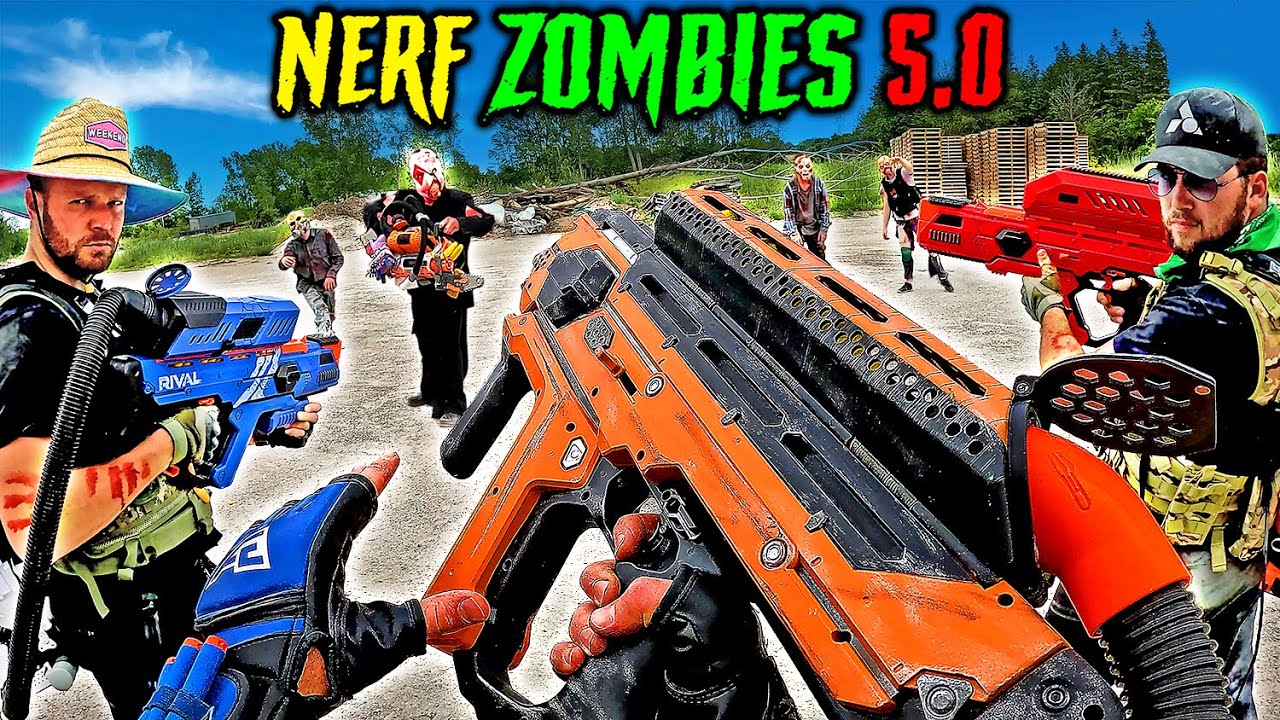 NERF встречает Call of Duty ZOMBIES 5.0 | (Полный фильм — шутер от первого лица Nerf!)