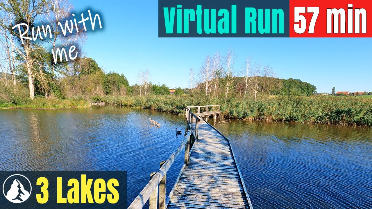 2022 Drei Seen Schweiz Wunderland | Running Video für Laufband Training | Virtual Run #44
