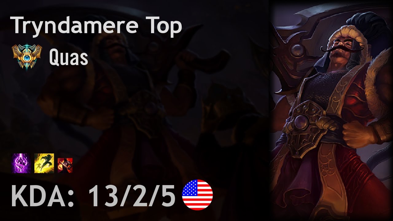 Tryndamere Top vs Pantheon - Quas - NA Challenger Patch 7.8