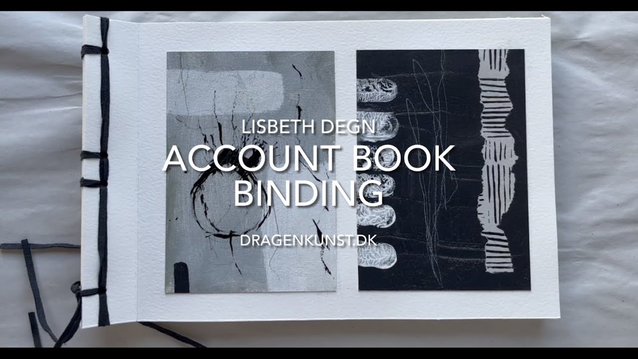 Account book binding tutorial, with material from working in series 1-2