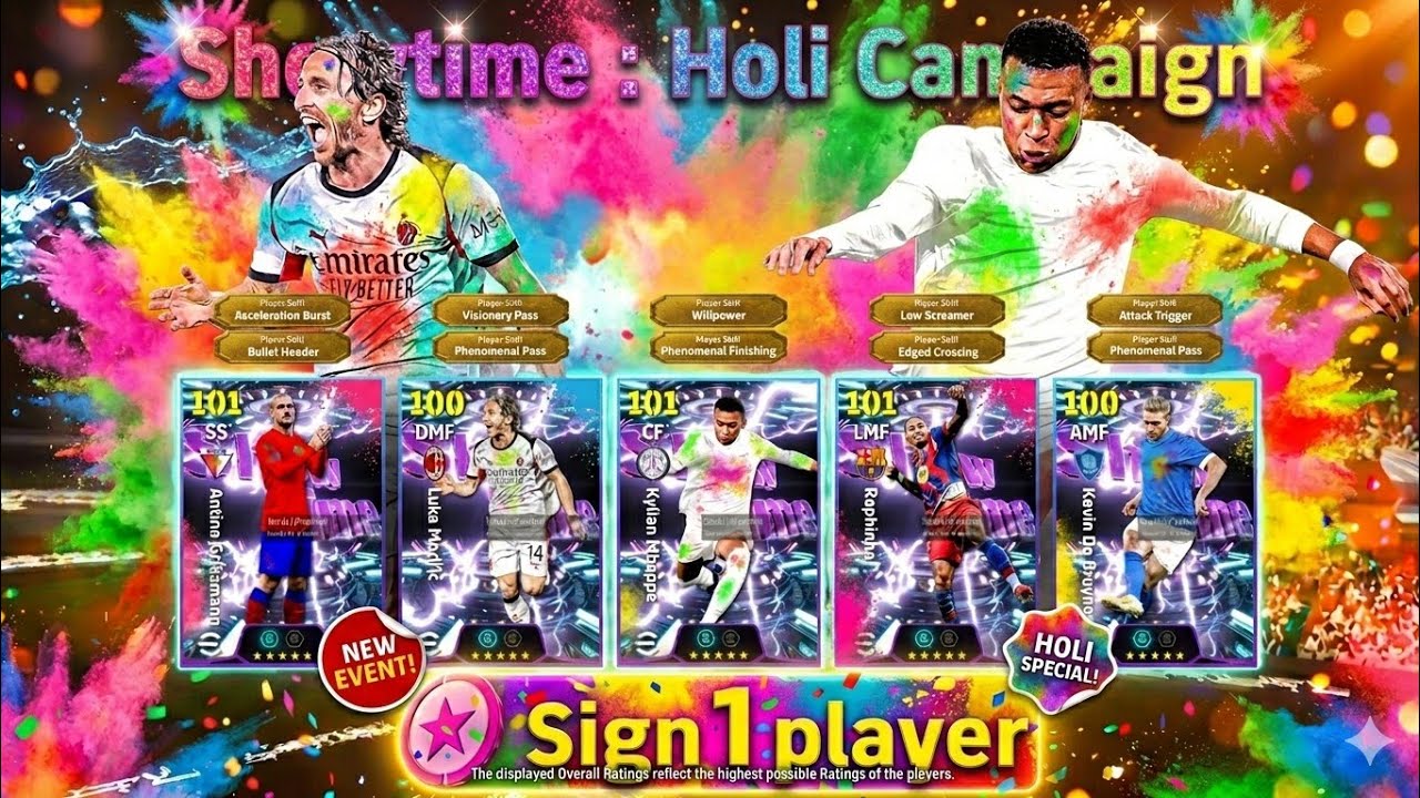 Holi Campaign MASSIVE Update 😱 Free Rewards | Holi Campaign Epic Update | eFootball 2026 Mobile