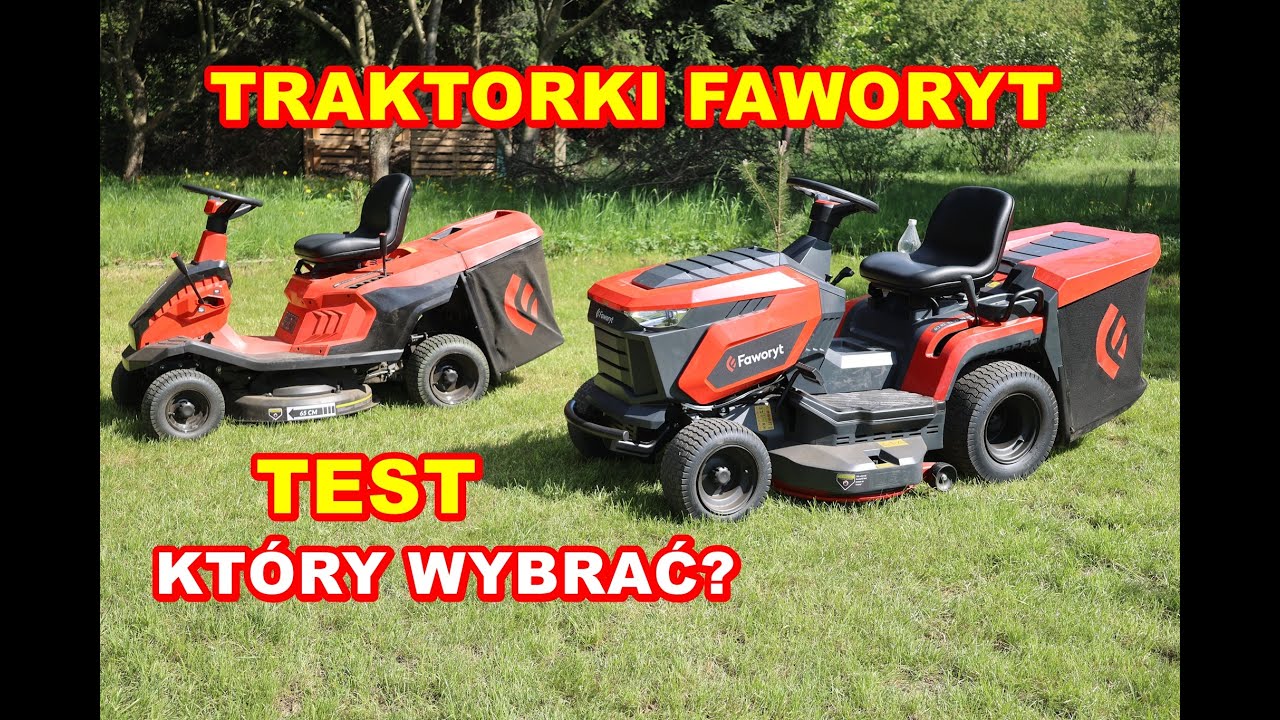 Traktorki ogrodowe Faworyt - Który wybrać? Rider TR66ML, czy TR102HV - TEST