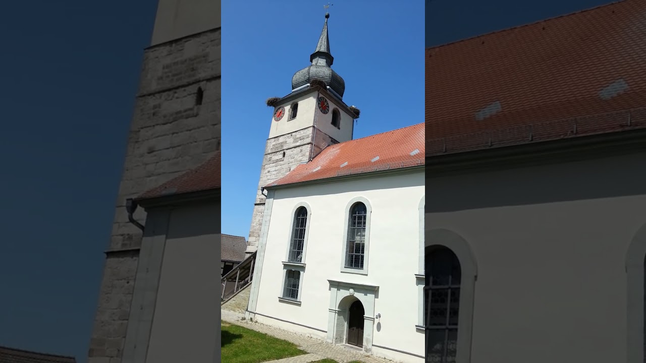Einzelläuten und Plenum der Kirche Sankt Johannes der Täufer in Ipsheim Ldkr. Neustadt / Aisch