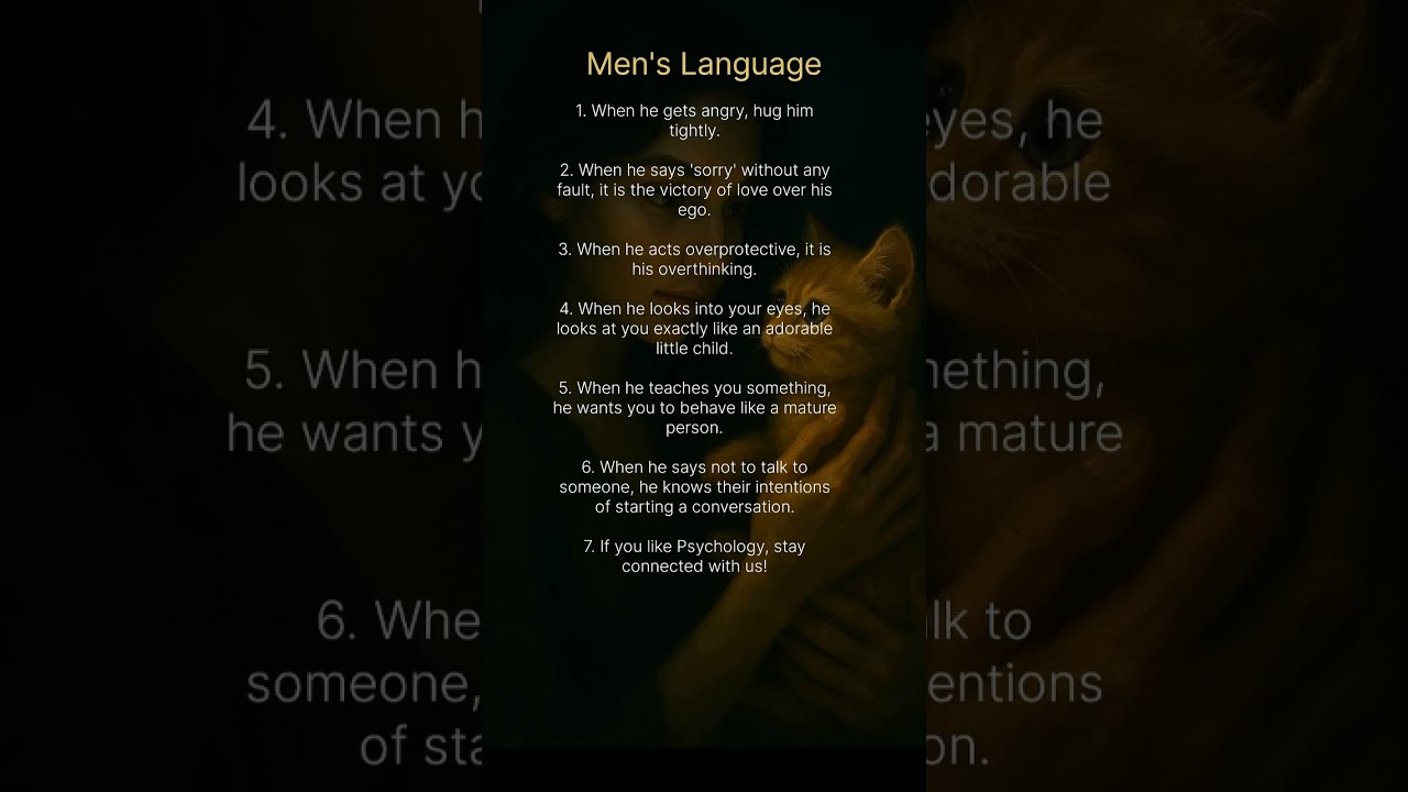 mens psychology facts 