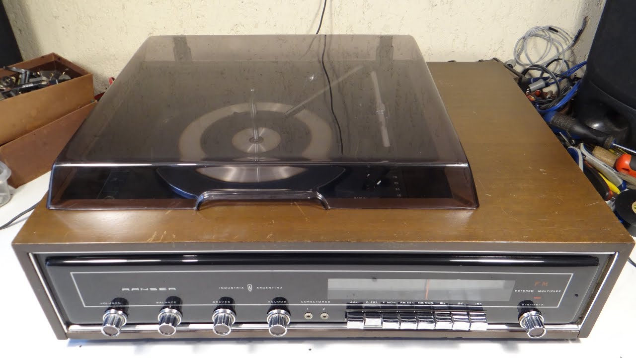 CENTRO MUSICAL TURNTABLE RANSER KE-696-A ARGENTINA 1977 REVIEW 2021 RESTAURACION P1 Y P2