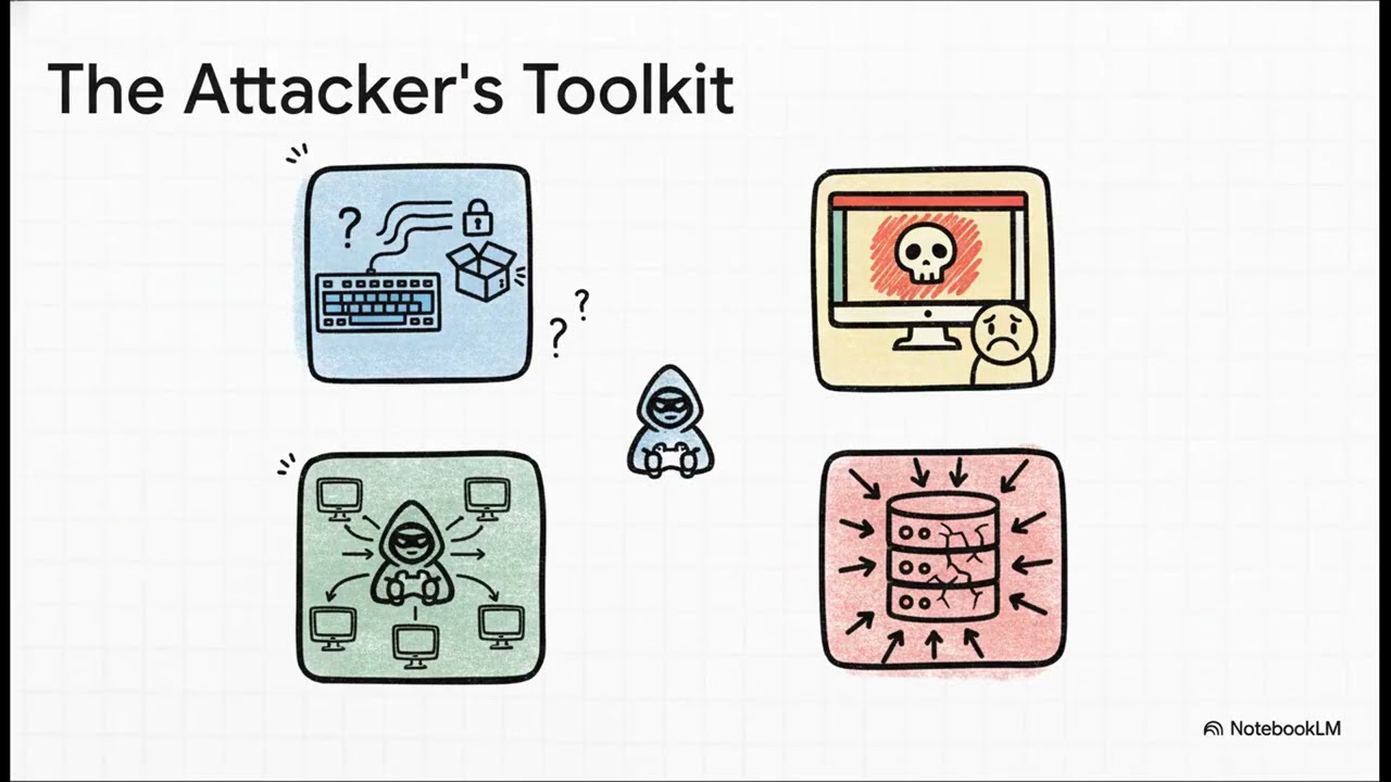 Network Security Concepts and Malware Types - The Anatomy of a Cyberattack