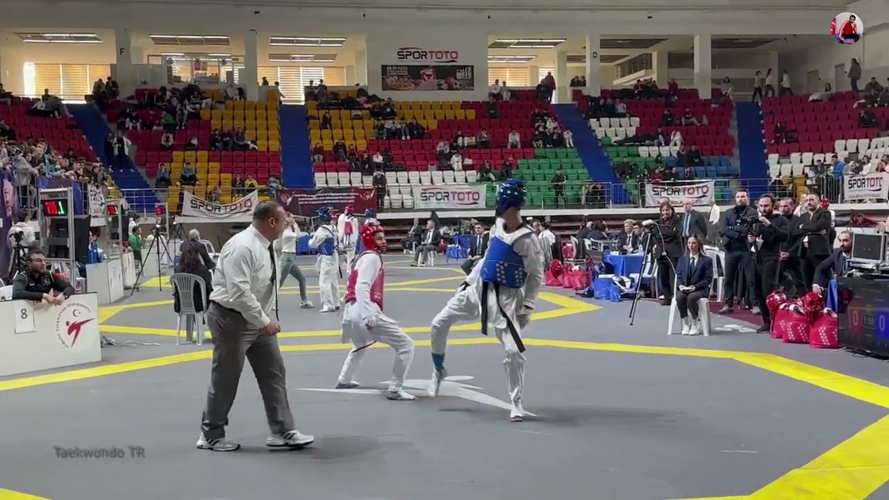 Furkan Ubeyde Çamoğlu 🔵 Deniz Dağdelen 🔴 54 Kg Male I 2025 Büyükler  Taekwondo Şampiyonası #ankara