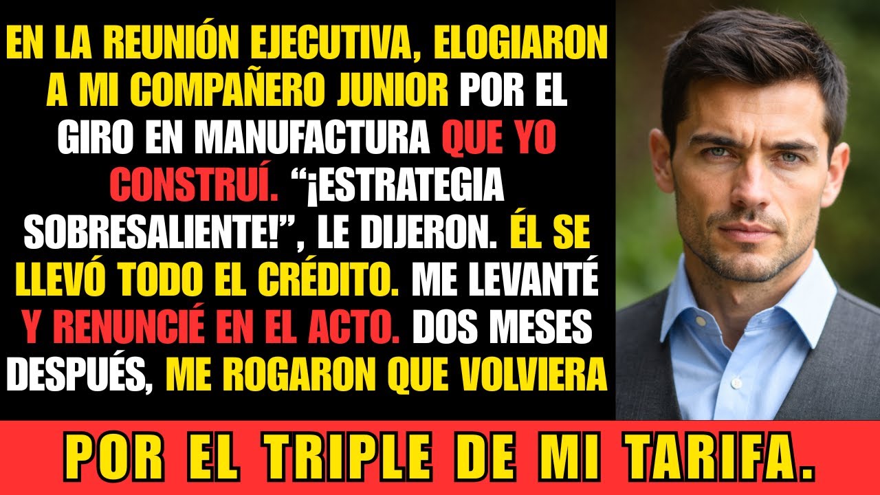 Elogiaron a mi subordinado por MI plan industrial; renuncié al instante | Venganza corporativa
