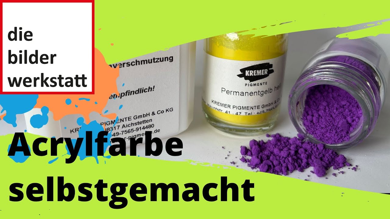 Acrylfarbe selbst hergestellt, so geht es - Video 0004