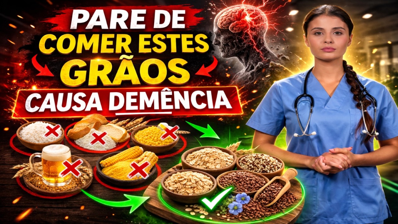 4 GRÃOS que DESTROEM sua MEMÓRIA + 4 que PROTEGEM da DEMÊNCIA