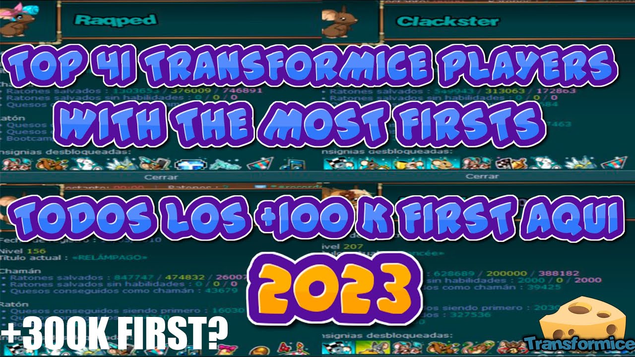 TOP 41 JOGADORES COM MAIS FIRSTS EM 2023 | TRANSFORMICE