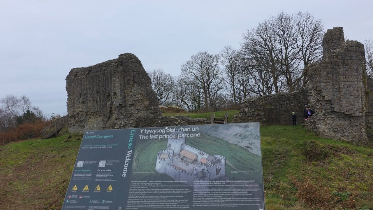 Caergwrle Castle ruins in Wales 