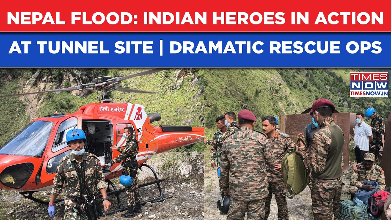Nepal Flood Horror: Indian Team Joins Army In High-Stakes Rescue Operation In Chilime, Langtang