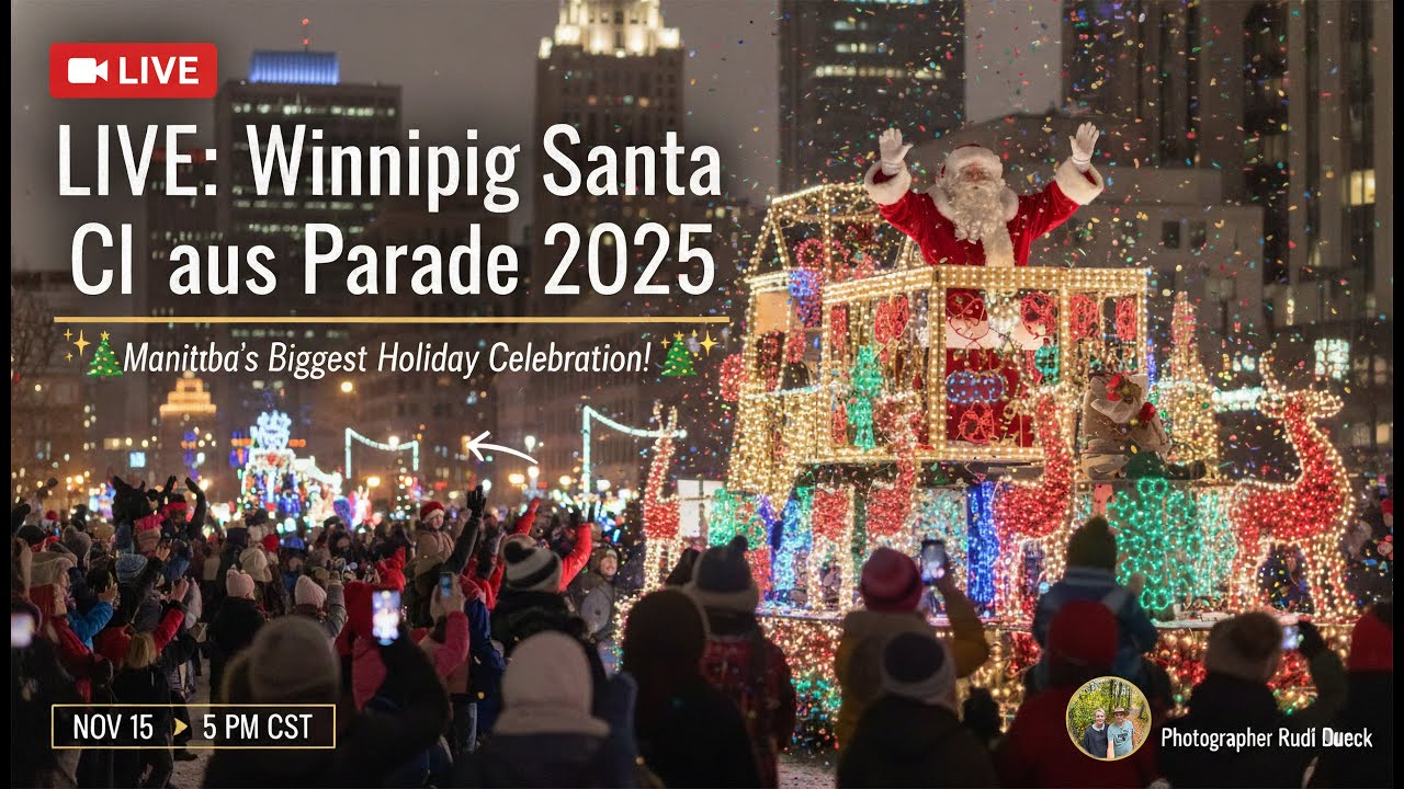 LIVE: Winnipeg Santa Claus Parade 2025 🎅 | Manitoba’s Biggest Holiday Celebration!