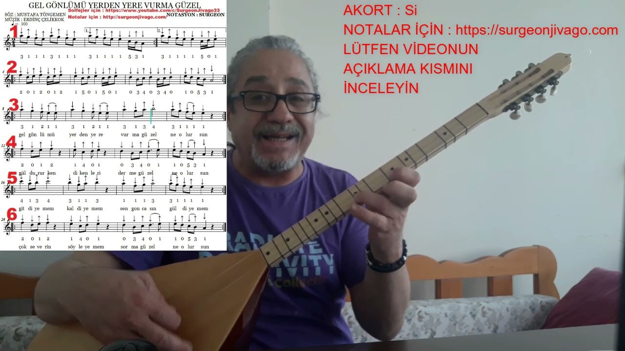 SOLFEJ GEL GÖNLÜMÜ YERDEN YERE VURMA GÜZEL KISA SAP BAĞLAMA EKLEYEN SURGEON