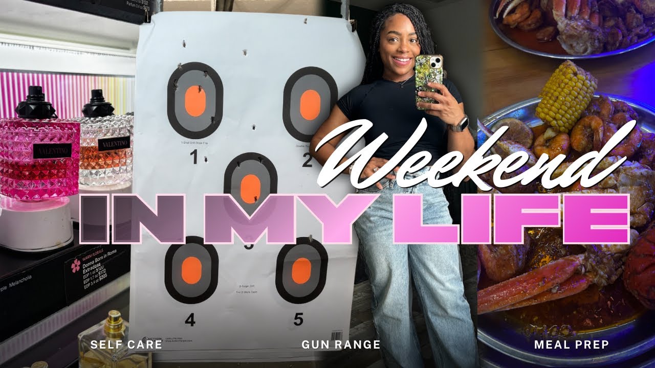 Enjoying Life BUT Staying Disciplined ♡ | Weekend Vlog ✨ gun range, seafood, + funn 