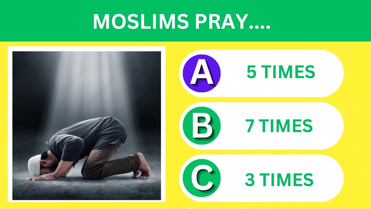 Islamic Prayers Quiz Quiz | Islam Quiz (no music)