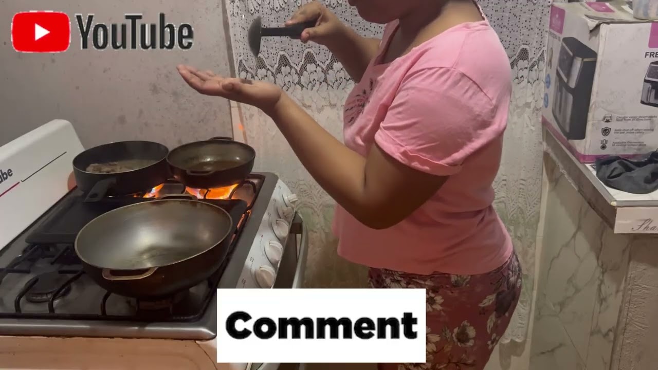 Tutorial; el Plato de hoy es arroz blanco, habichuelitas Rojas guisadas e igado guisado.