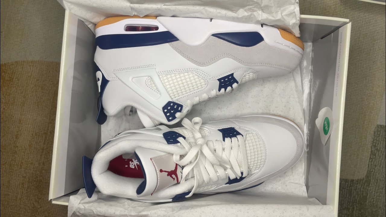 Nike SB x Air Jordan 4 Retro “Navy” Unboxing Video