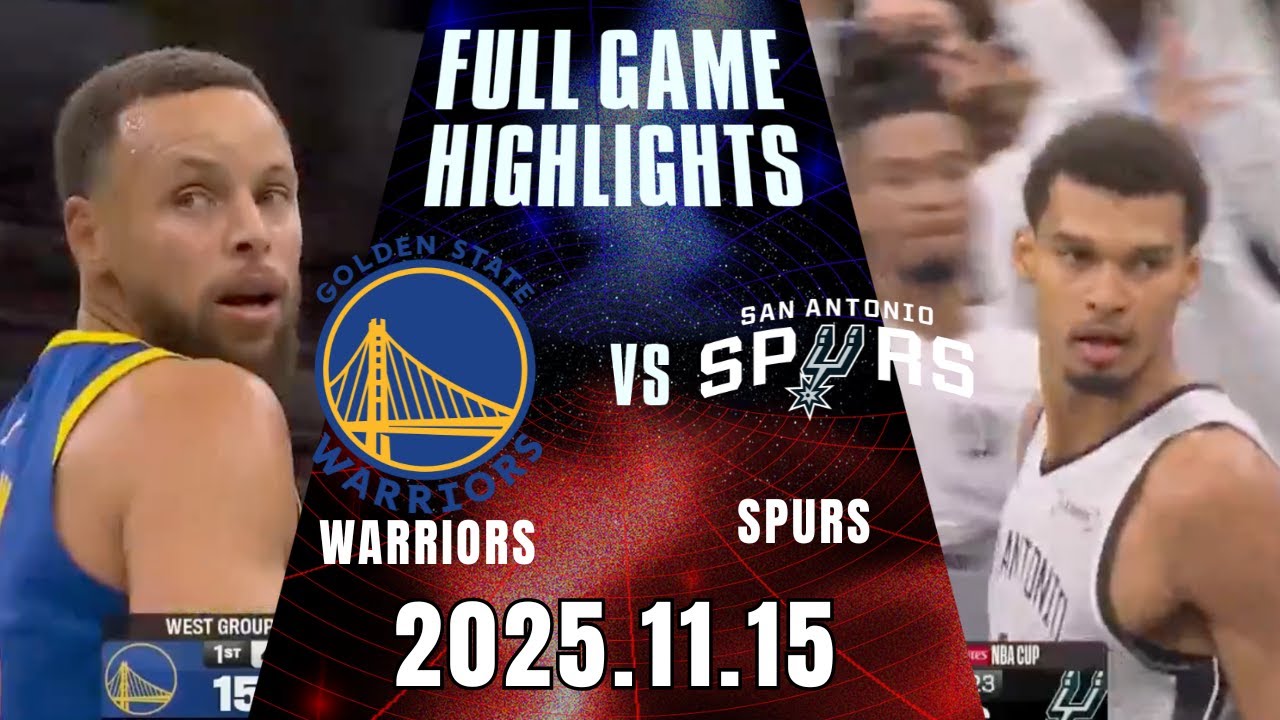 【2025-26 NBA】11/15 #金州勇士 vs #聖安東尼奧馬刺 全場賽事精華｜FULL GAME HIGHLIGHTS｜2025-26 NBA 鎖定緯來！