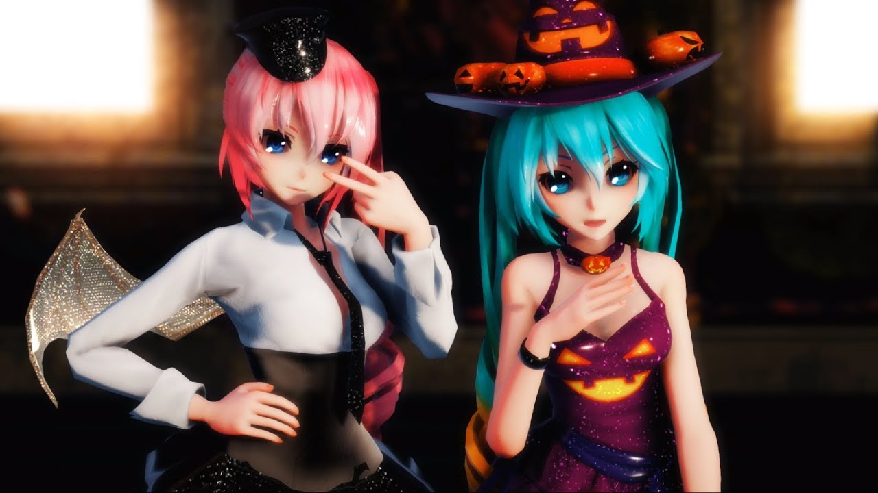 ▌MMD ▌ ރ  ◈ TDA Miku Luka Halloween ◈ → MrsPumpkinの滑稽な夢モ ╰☆╮