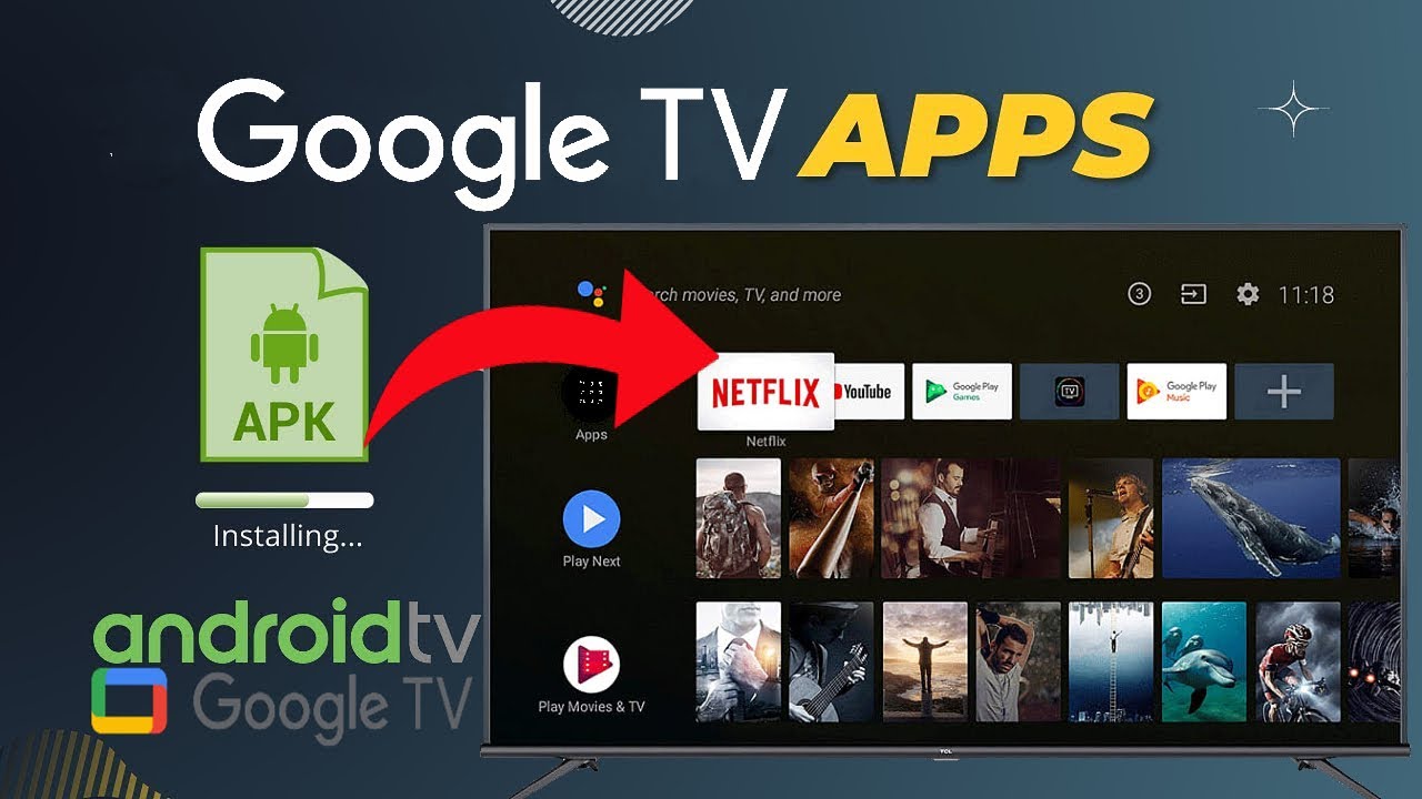 Google TV'ye APK İle Uygulama Nasıl Yüklenir? Ana Menüye Nasıl Eklenir? NETFLİX Nasıl Çalıştırılır?