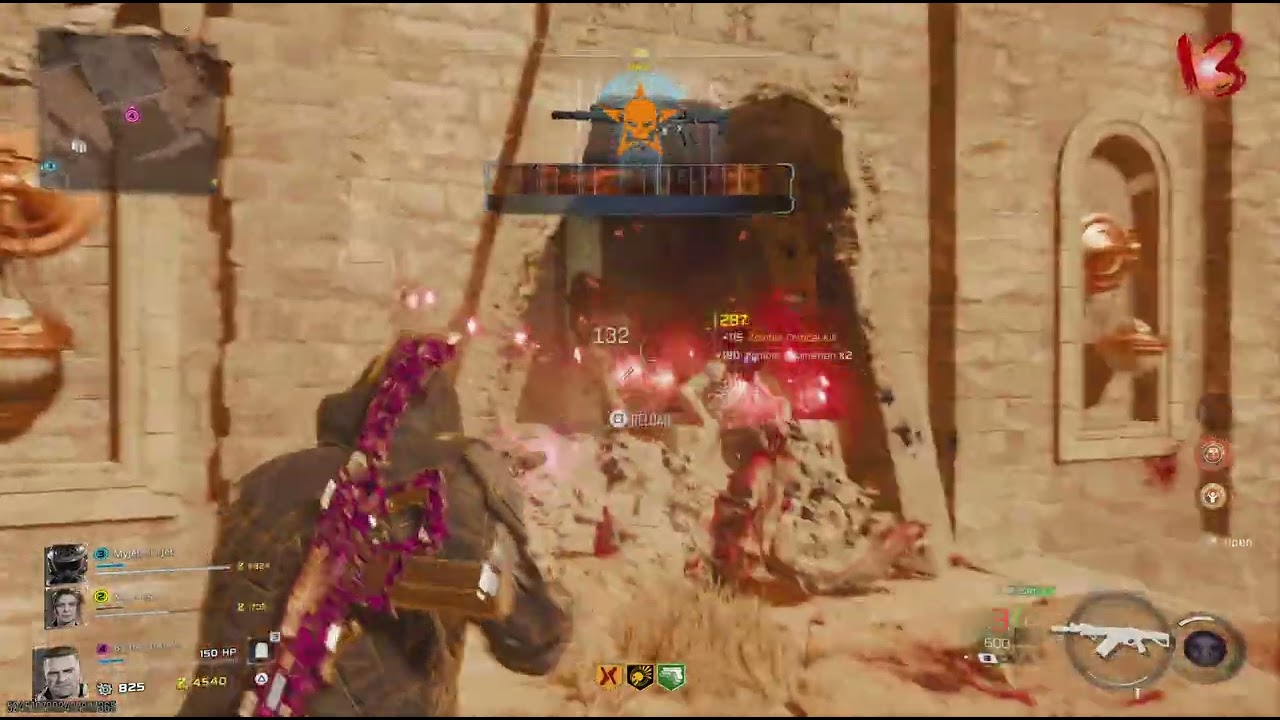 Leveling up my.Weapons. But, you know,Crazy ending.