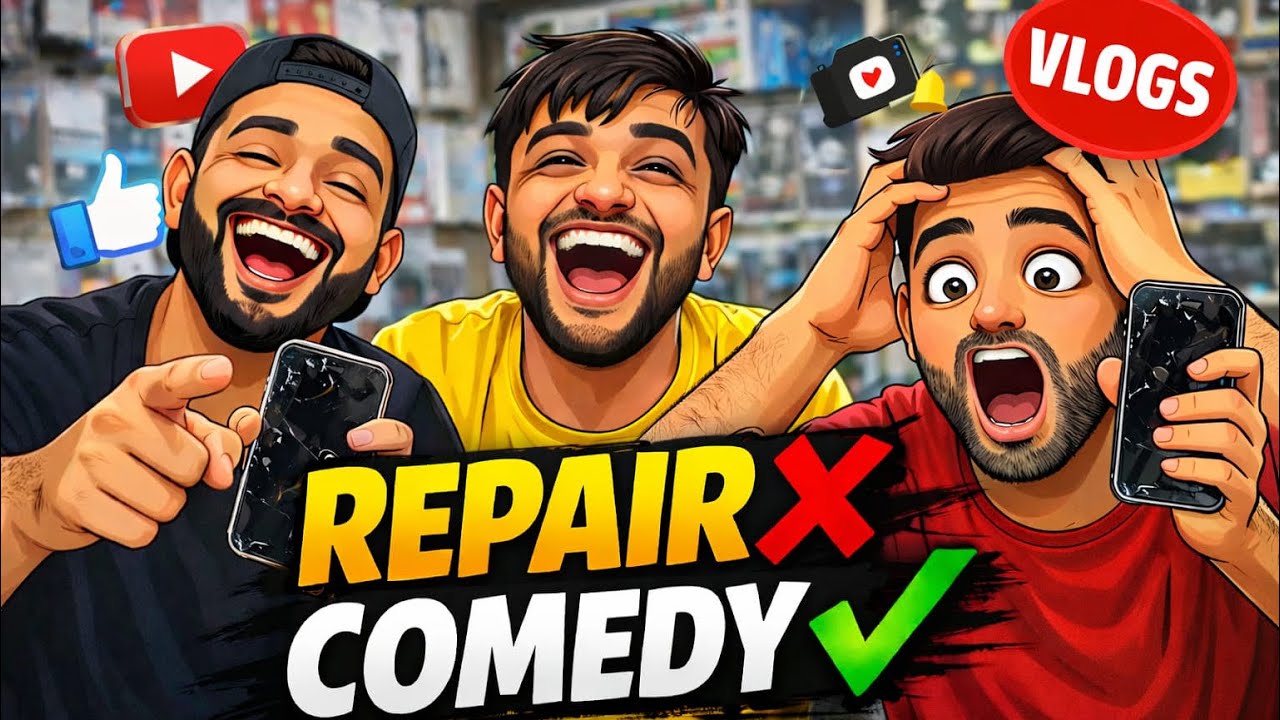 “Phone Repair Ya Comedy Show 😂 | Dosto Ke Sath Vlog” | inke sath vlog banake galti krdi ? 😱🤣 | desi 