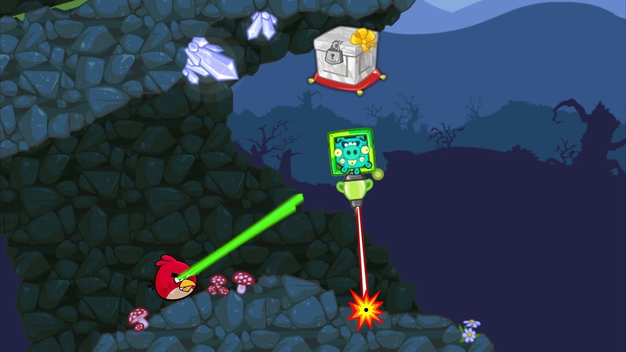Bad Piggies - FORCING ALIEN WITH JETPACK TO MARBLE CRATE! ANGRY BIRDS SHOOT!