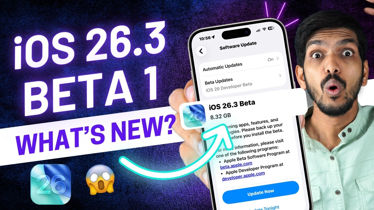iOS 26.3 Beta 1 Released! What's Changed in Hindi | New Features, Performance, Bugs?