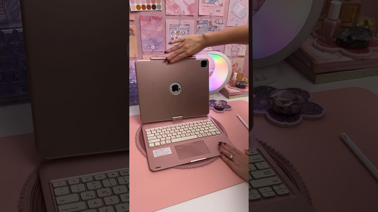 turn my iPad into a laptop 💕 iPad keyboard | digital planner | iPad case | apple iPad accessories