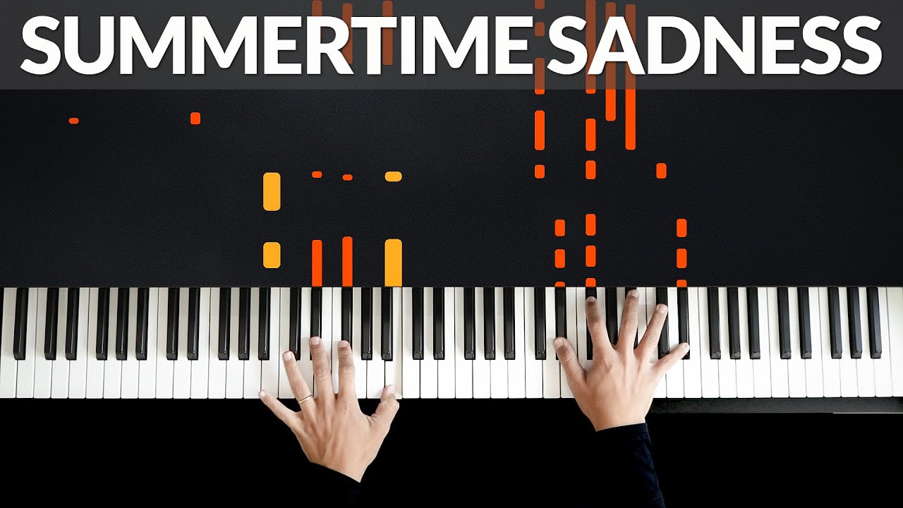 Summertime Sadness - Lana Del Rey | Tutorial of my Piano Cover